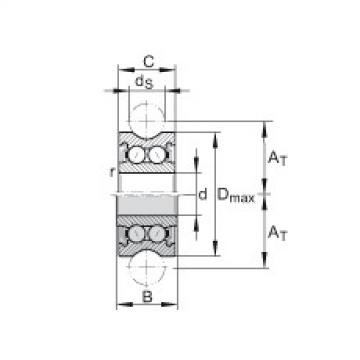 FAG بكرات الجنزير with profiled outer ring - LFR50/5-6-2Z