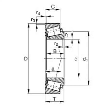 FAG تناقص الأسطوانة المحامل - T5ED045