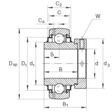 FAG Radial insert ball bearings - GNE70-XL-KRR-B