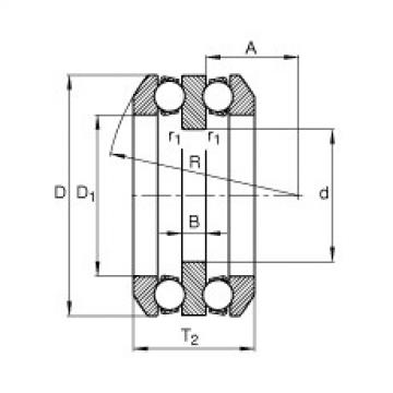 FAG Axial-Rillenkugellager - 54216 + U216