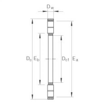 FAG Axial cylindrical roller and cage assembly - K89448-M