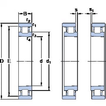 المحامل N 1014 KTNHA/SP SKF