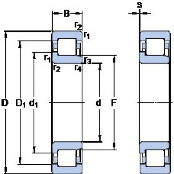 المحامل NJ 224 ECJ SKF