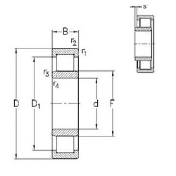 المحامل NU2216-E-MA6 NKE