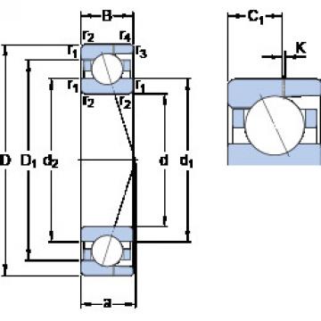 المحامل 7007 ACD/HCP4AH SKF