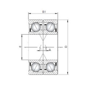 المحامل 7076 BDF ISO