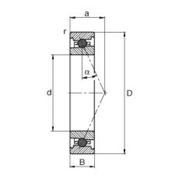 المحامل HC71905-E-T-P4S FAG