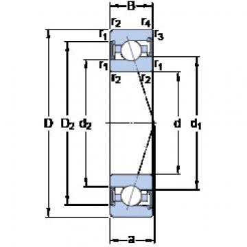 المحامل S7002 ACE/HCP4A SKF