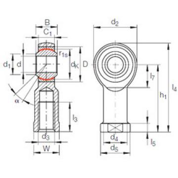 المحامل GIPFR 30 PW INA