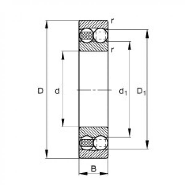 Bearing 1309-TVH FAG #1 image