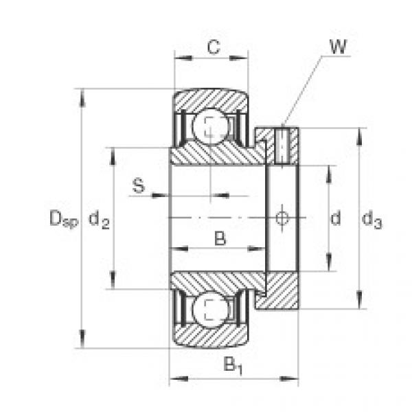 المحامل RALE25-NPP-B INA #1 image