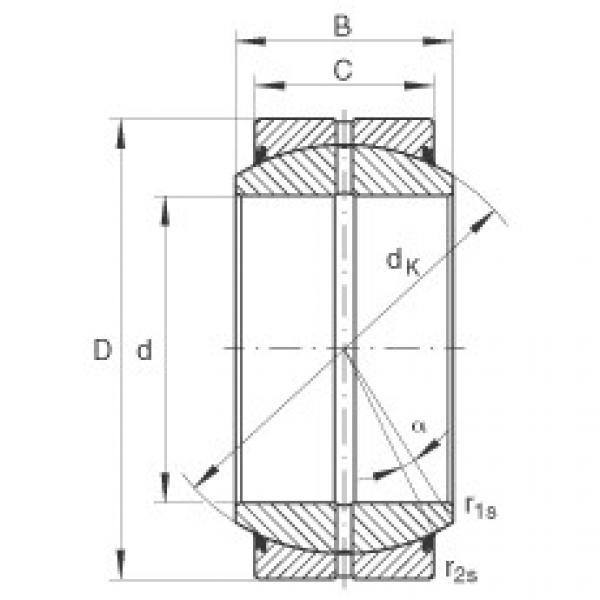 المحامل GE45-DO-2RS INA #1 image