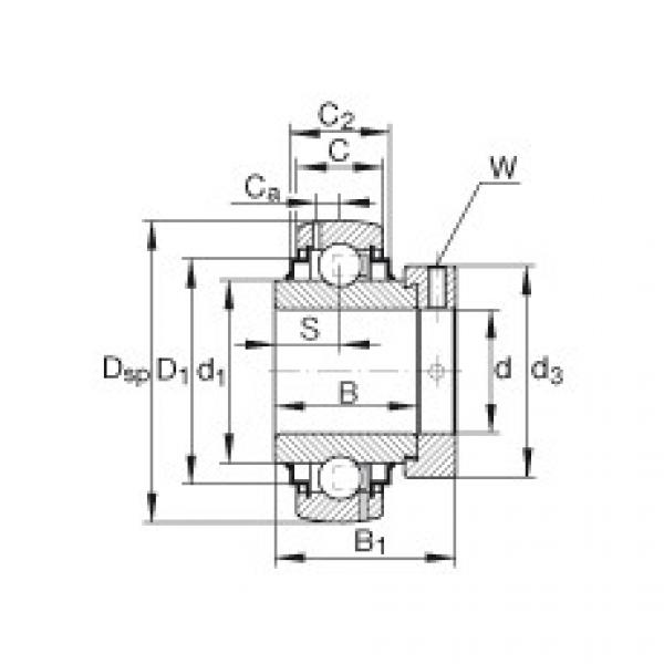 FAG شعاعي إدراج الكرات - G1107-KRR-B-AS2/V #1 image