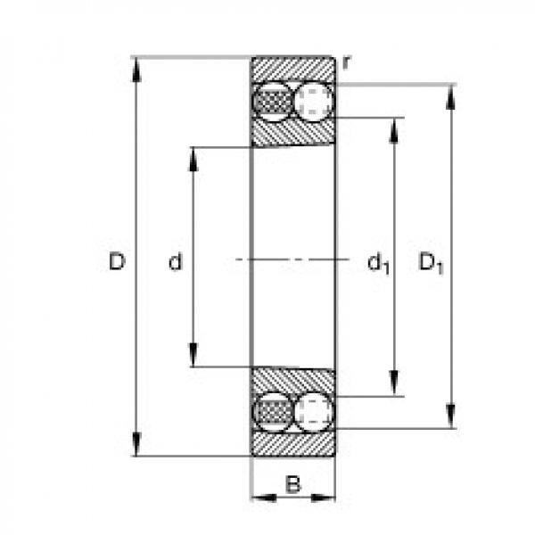 Bearing 1312-K-TVH-C3 FAG #1 image