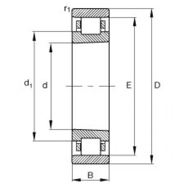 FAG Zylinderrollenlager - N1918-K-M1-SP #1 image