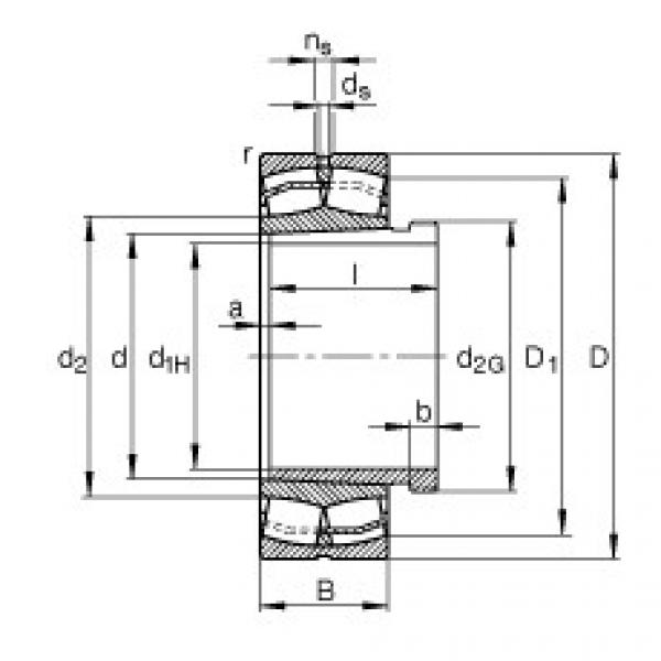 FAG Pendelrollenlager - 22324-E1-XL-K + AHX2324G #1 image