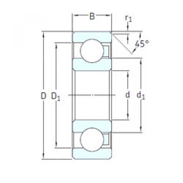 المحامل 6008/HR22T2 SKF #1 image