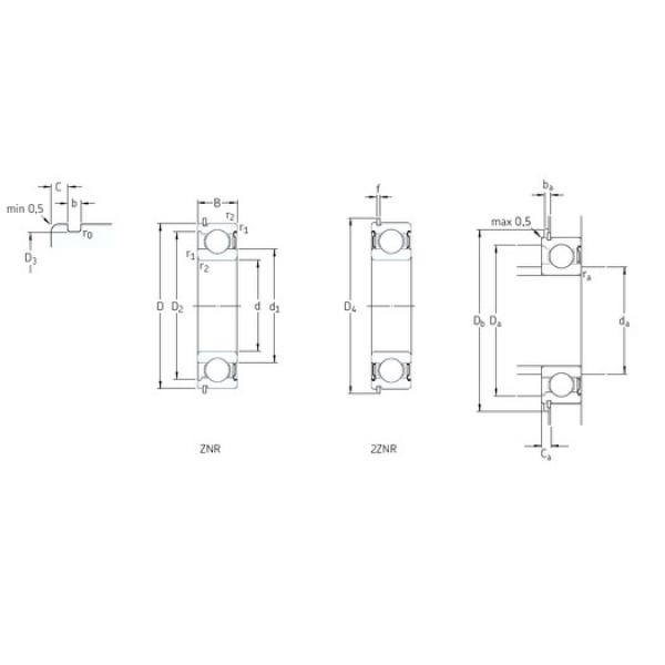 المحامل 306-2ZNR SKF #1 image