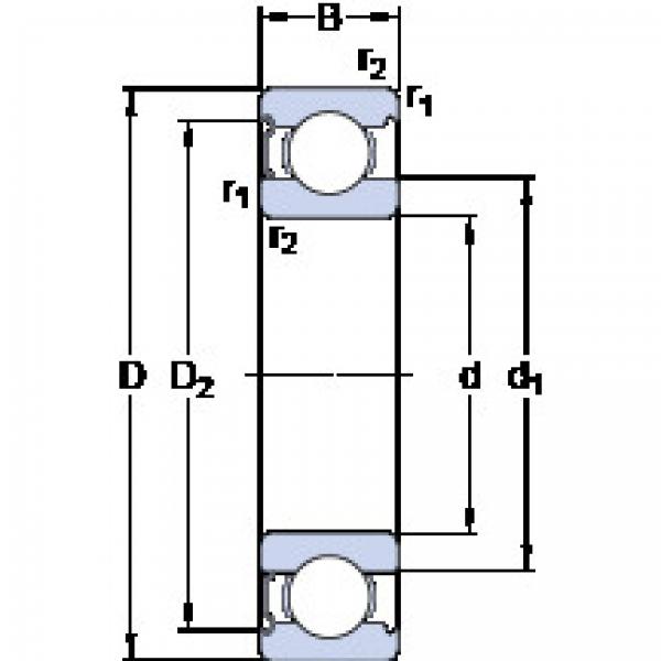 المحامل 6010-Z SKF #1 image