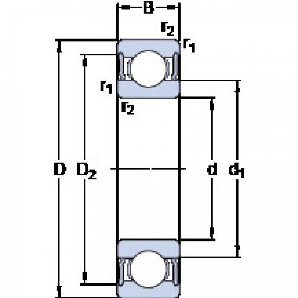 المحامل 61824-2RS1 SKF #1 image