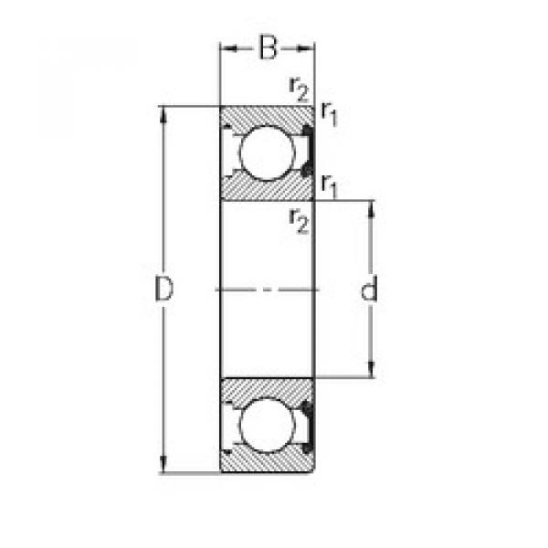 المحامل 6224-2RSR NKE #1 image