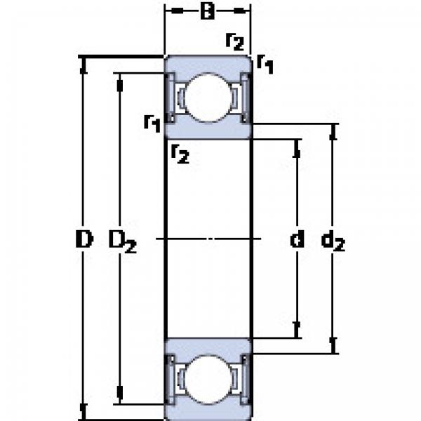 المحامل W 6000-2RS1 SKF #1 image