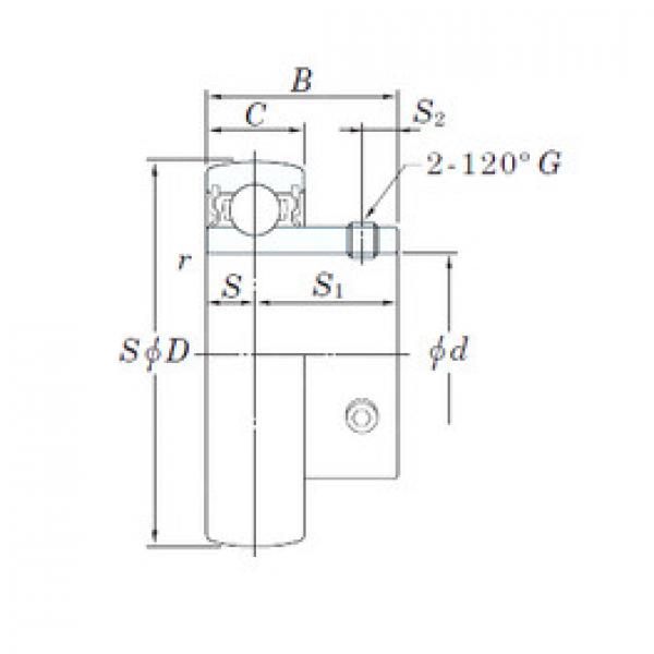 المحامل UC204-12L2 KOYO #1 image