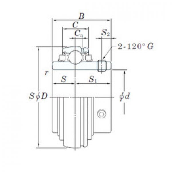 المحامل UC320-64L3 KOYO #1 image