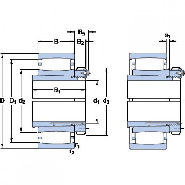 المحامل C 31/710 KMB + OH 31/710 HE SKF #1 image