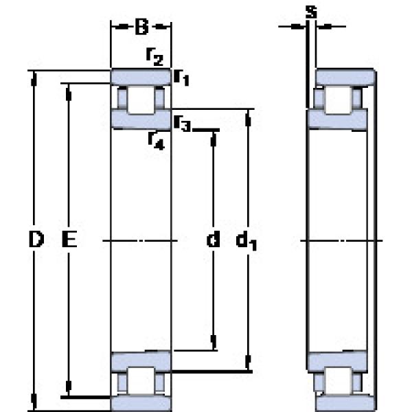 المحامل N 1018 KTN9/SP SKF #1 image