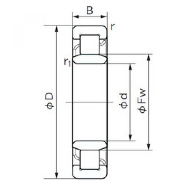 المحامل NU 304 NACHI #1 image