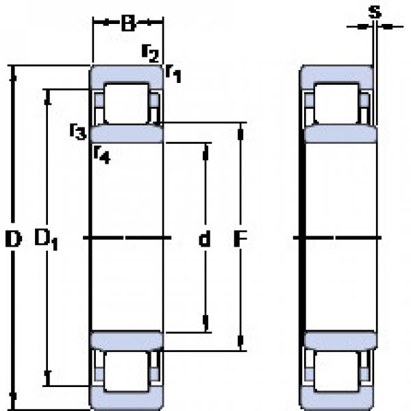 المحامل NU 224 ECM SKF #1 image