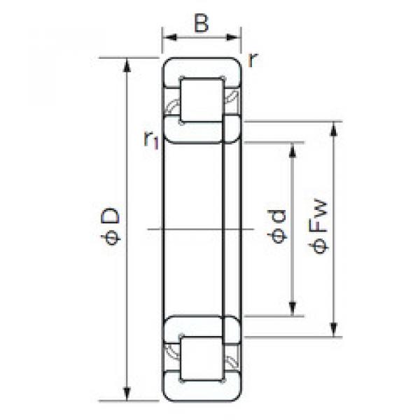 المحامل NUP 2312 E NACHI #1 image