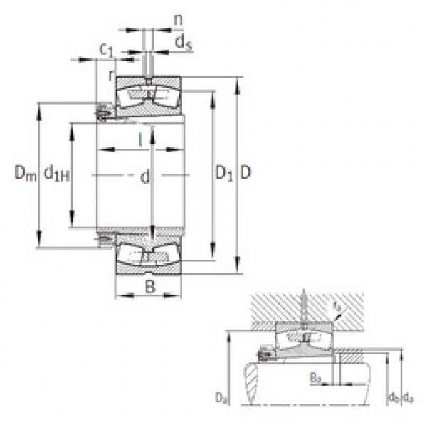 المحامل 239/850-K-MB+H39/850 FAG #1 image