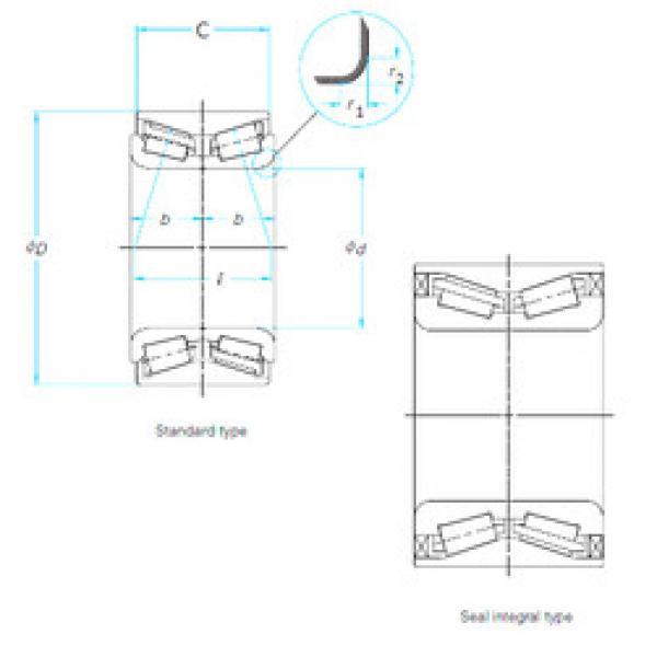 المحامل 4T-CRI0685CS110 NTN #1 image