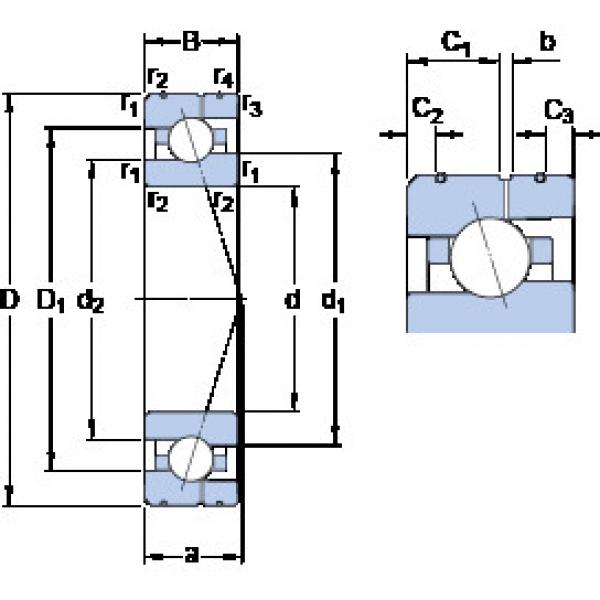 المحامل 7012 CE/HCP4AL SKF #1 image