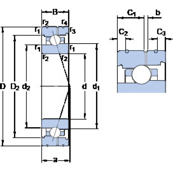 المحامل 71911 ACB/P4AL SKF #1 image