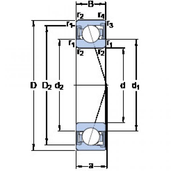 المحامل S7020 ACD/P4A SKF #1 image