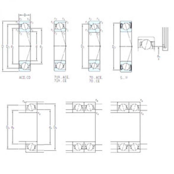 المحامل S7003 CD/P4A SKF #1 image