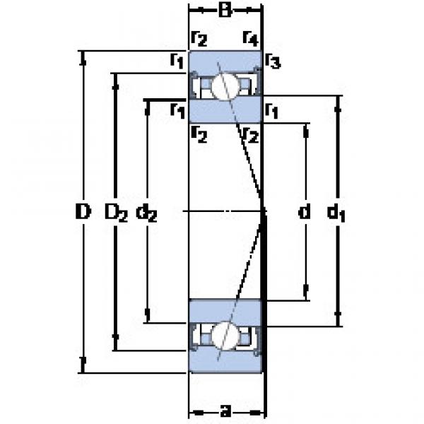 المحامل S7009 ACB/HCP4A SKF #1 image