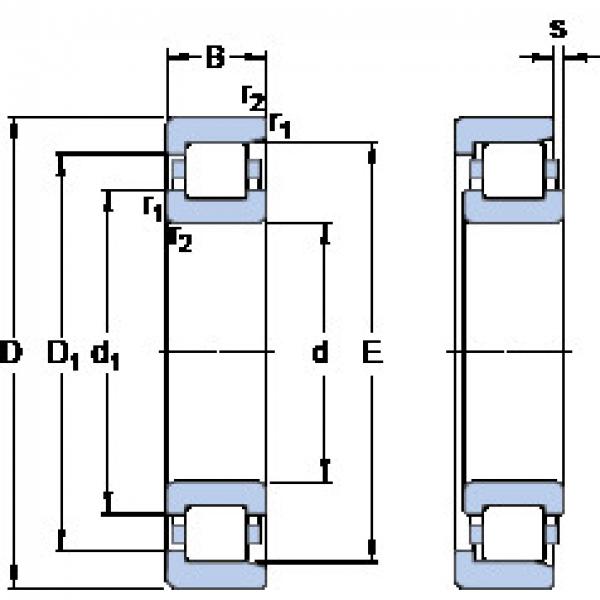 المحامل NF 18/500 ECM SKF #1 image