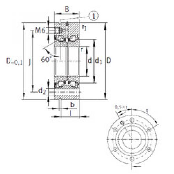 المحامل ZKLF2575-2RS-PE INA #1 image