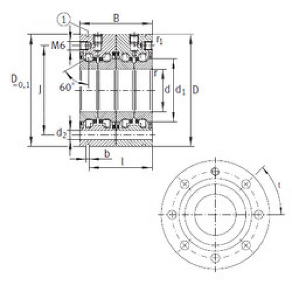 المحامل ZKLF2068-2RS-2AP INA #1 image