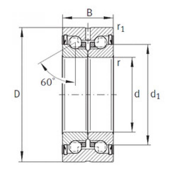 المحامل ZKLN1545-2RS-PE INA #1 image