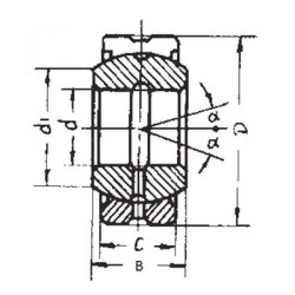 المحامل GE100ES-2RS FBJ #1 image