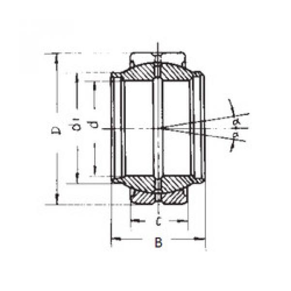 المحامل GEEW30ES-2RS FBJ #1 image