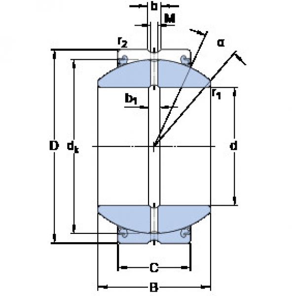 المحامل GEZH 204 ESX-2LS SKF #1 image