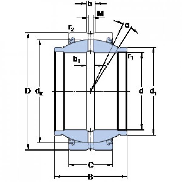 المحامل GEZM 200 ESX-2LS SKF #1 image