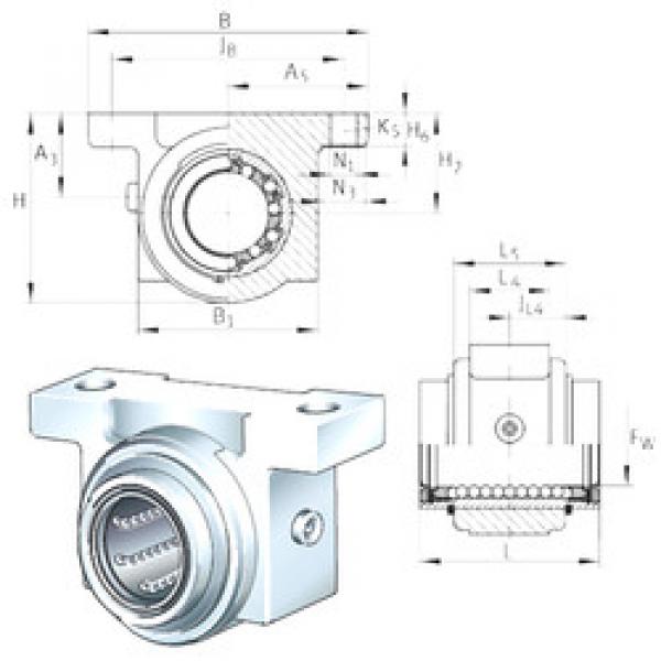 المحامل KGB50-PP-AS INA #1 image