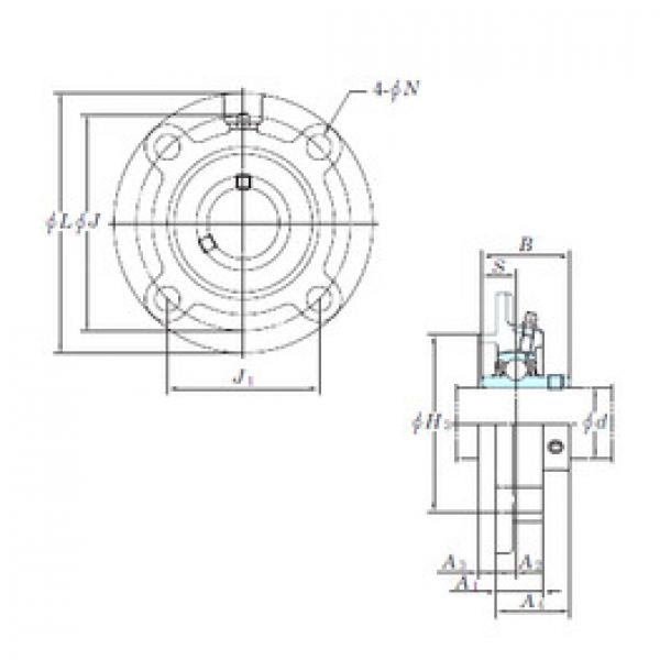 المحامل UCFCX05E KOYO #1 image